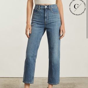 Everlane Way High Jean in Folsom Blue